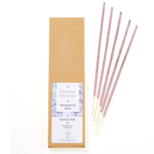 Räucherstäbchen Weihrauch Rose