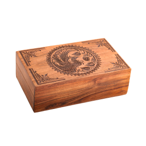 Holzbox mit Phönix