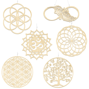 Energiehänger „Energie-Symbole“ 6er Set