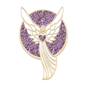 Amethyst-Fensterschmuck „Engel der Liebe”