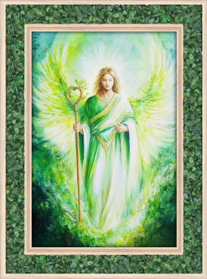 Aventurin-Energiebild „Erzengel Raphael“