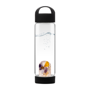 VitaJuwel® Trinkflasche ViA „Prana“, Schwarz