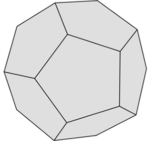 Graue Form: Dodekaeder