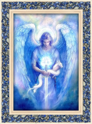 Lapislazuli-Energiebild „Erzengel Michael“