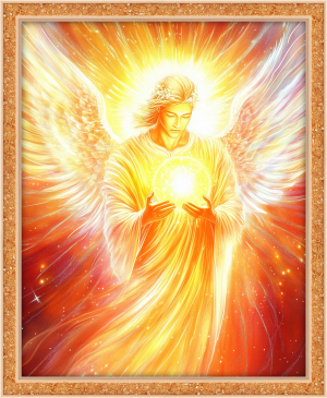 Bernstein-Energiebild „Erzengel Uriel“, groß