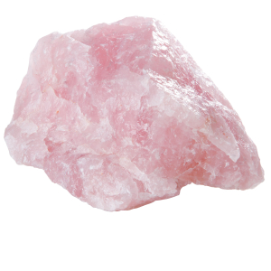 Rosenquarz-Rohstein groß